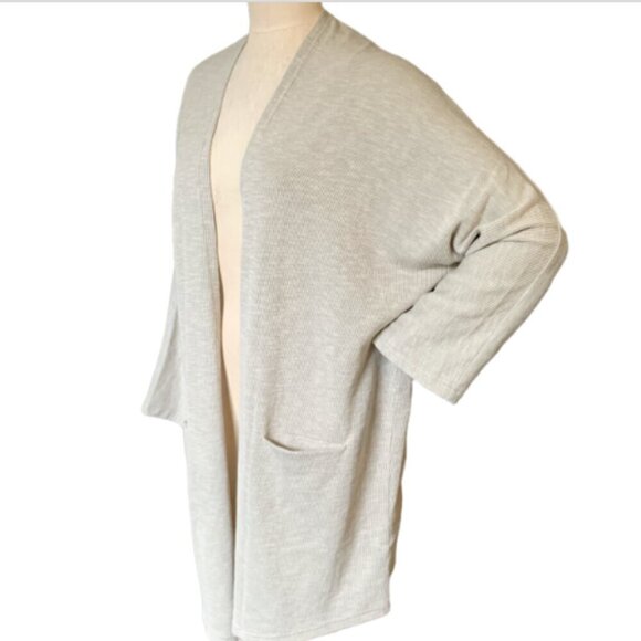 NWT Donni Sandwash Cardigan Sweater Coat Longline 2-Pocket One Size Fits All 49K - Picture 6 of 10